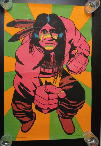 Vintage third eye blacklight - eye,