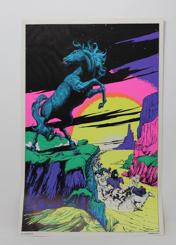 Vtg cards 11x17 horse - vtg, e-z
