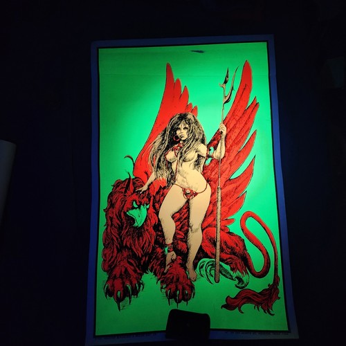Vintage 1969 blacklight poster - vintage,