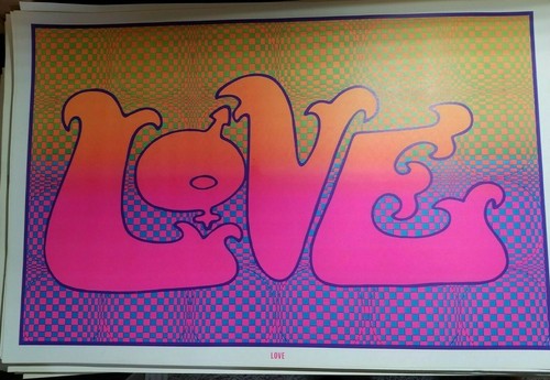 Love psychedelic vintage - love,